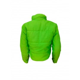 Women'S Stylish Yellow Puffer Jacket - Casual Long Sleeve, Short Length, Zip-Up with Pockets, Perfect for Winter Fashion, Winter Fashion Jacket|Zipup Jacket|Padded Jacket, Yellow Jacket/coat Women, Winter Jacket Women, Coat For Women