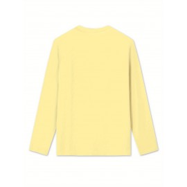 Women's Casual Long Sleeve T-Shirt with Fox & Maple Leaf Geometric Print - Vibrant Orange & Red on Grey, Round Neck, Machine Washable, Spring/Summer Vacation & Casual Attire, Versatile Streetwear, Spring Summer Apparel, Comfortable Fabric