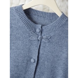 New Retro Buttoned Sweater Women's Fashionable Cardigan Top Soft and Cozy Knitwear